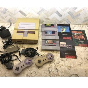 Super Nintendo SNES Original Console OEM System